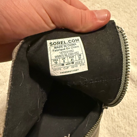 Sorel Joan of Arctic Wedge II Ankle Boot Womens 10 Green Leather Side Zip Winter - Picture 7 of 7